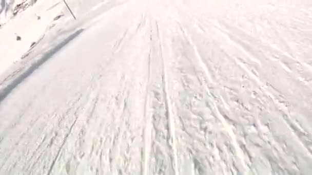 Skisportler — Stockvideo