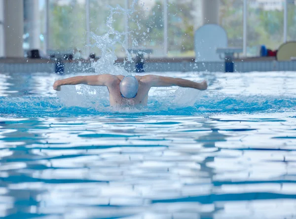 Man zwemmer atleet — Stockfoto