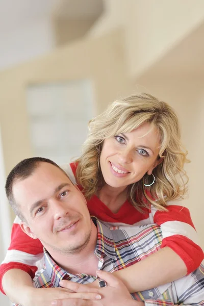 Happy couple at home — Stock Photo, Image