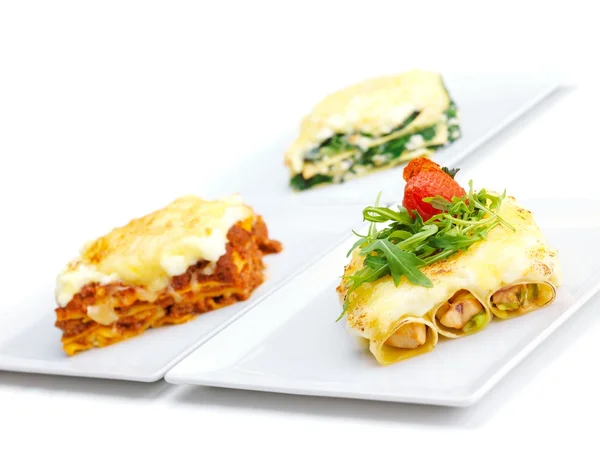 Nahaufnahme einer traditionellen Lasagne — Stockfoto