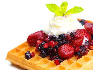 Meyve ile gevrek gözleme