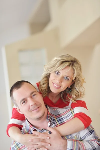 Happy couple at home — Stock Photo, Image