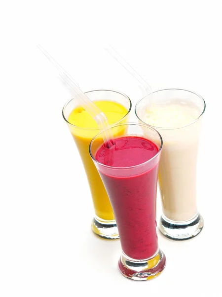 Bebidas frescas de fruta batida — Foto de Stock