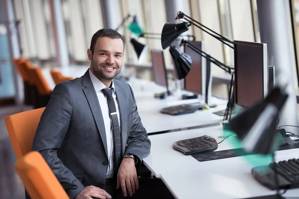 Geschäftsmann im Amt — Stockfoto