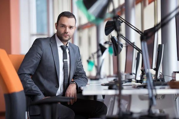 Zakenman in functie — Stockfoto