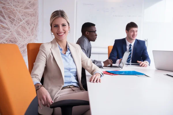 Young business people at meeting — Stock Photo, Image