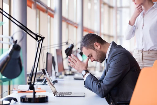 Frustrated young businessman — Stock Photo, Image