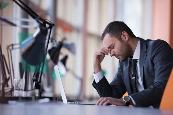 Frustrated young business man — Stock Photo, Image