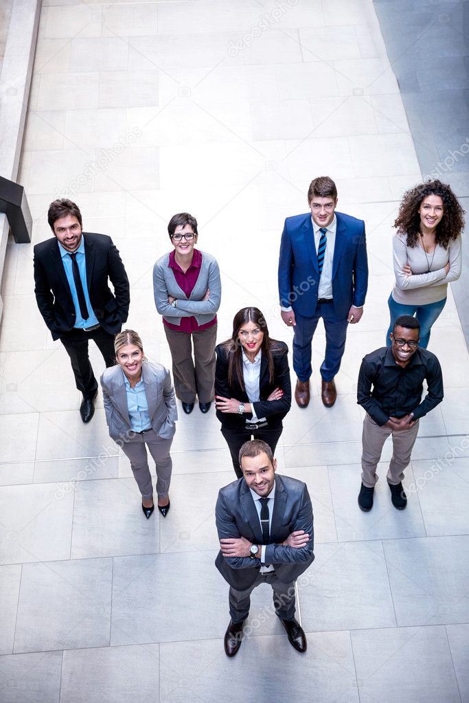 Young business people team