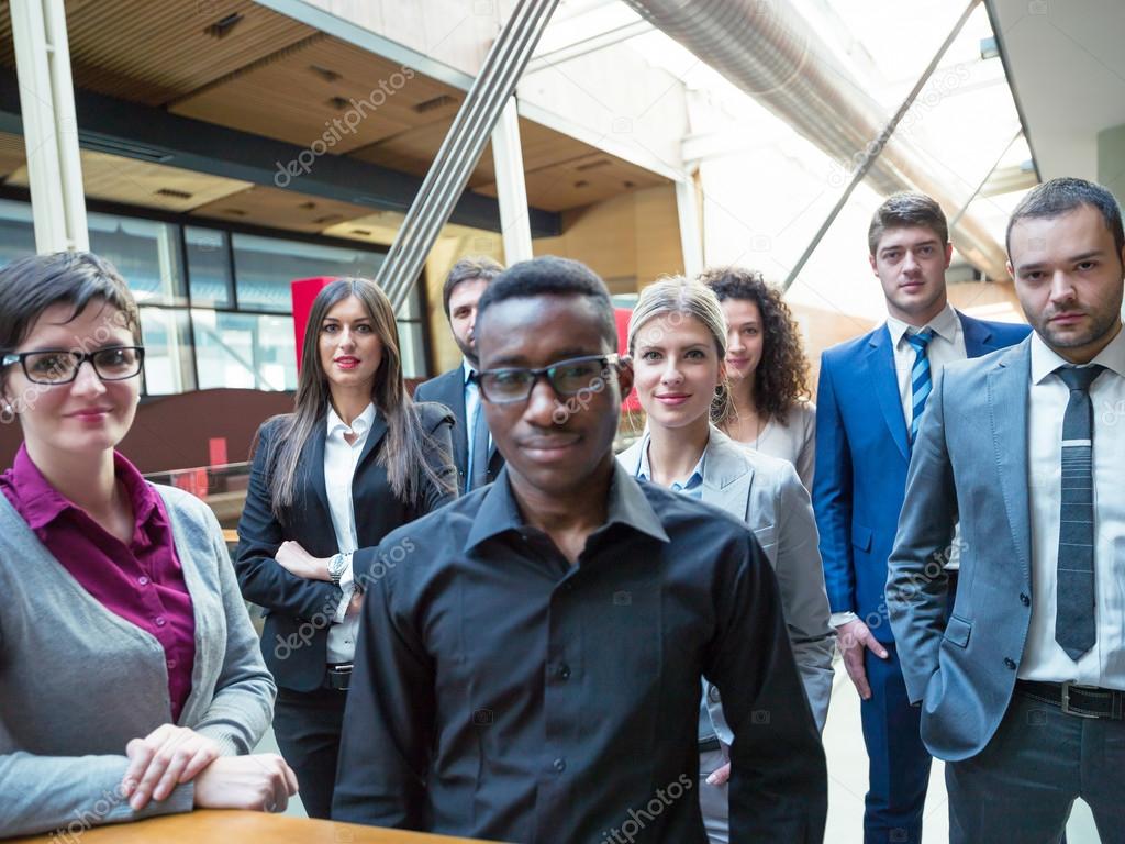 Young business people team