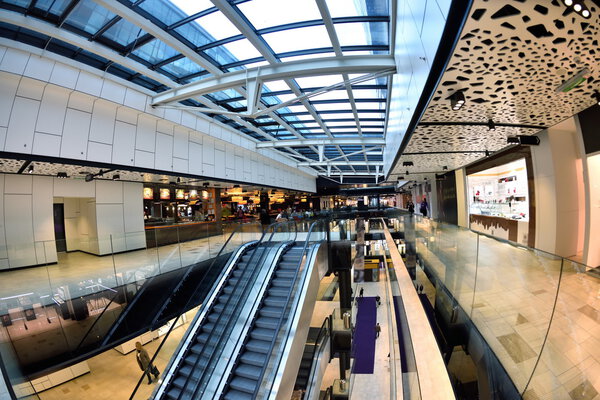 Shopping mall interior