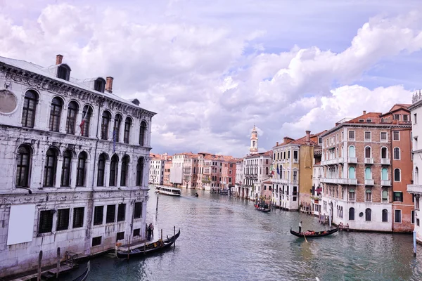吊船的威尼斯意大利视图 — 图库照片