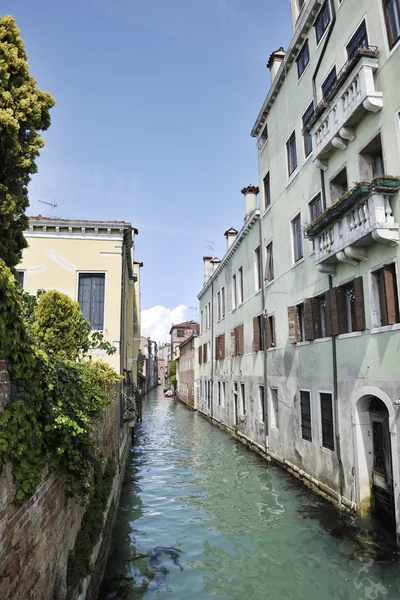 Venecia Italia vista con góndola —  Fotos de Stock