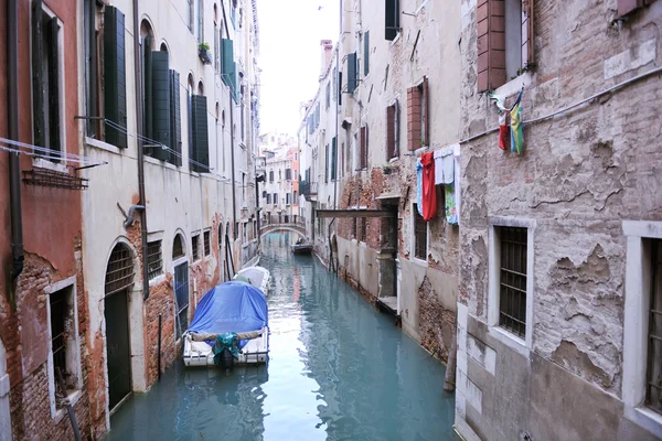 Veneza Itália vista com gôndolas — Fotografia de Stock