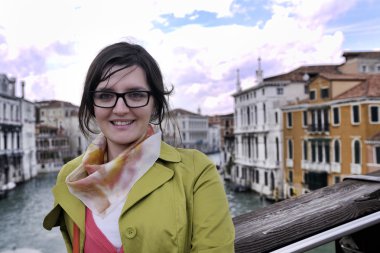 Venedik güzel kadın