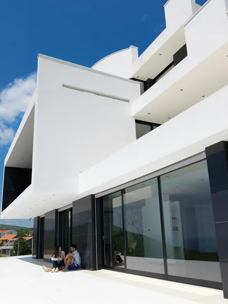 Casa contemporanea villa moderna — Foto Stock