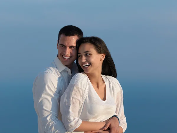 Happy young romantic couple — Stock Photo, Image