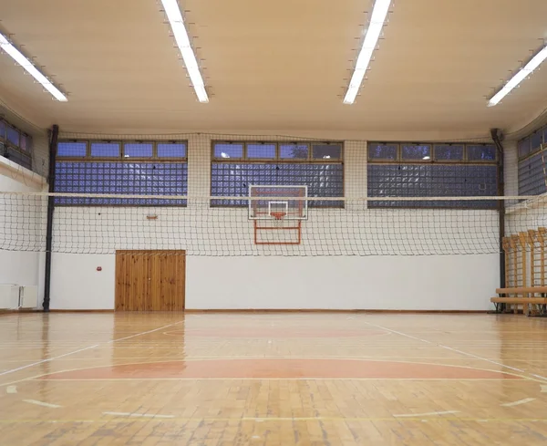 Elementary school gym indoor — Stock Photo, Image