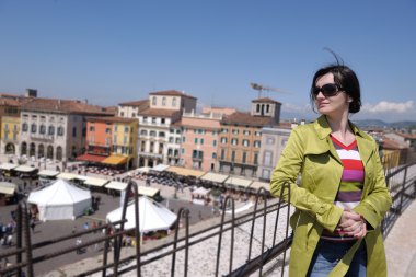 Turist kadın Verona
