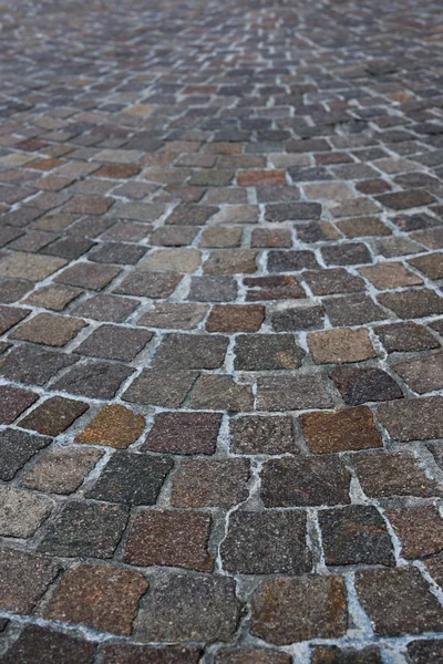 Calle con baldosas de piedra —  Fotos de Stock