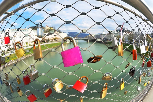 Love locks in Verona — Stock Photo, Image