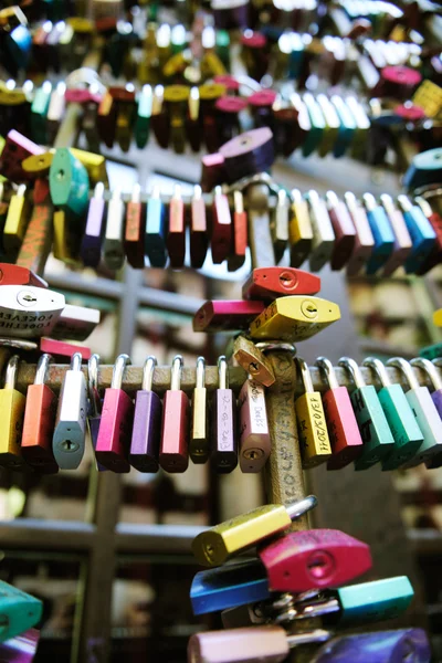 Love locks in Verona — Stock Photo, Image