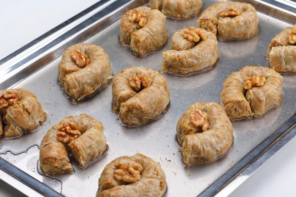 Turkse baklava dessert — Stok fotoğraf