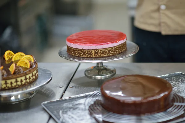 Pohled na dorty v kuchyni — Stock fotografie