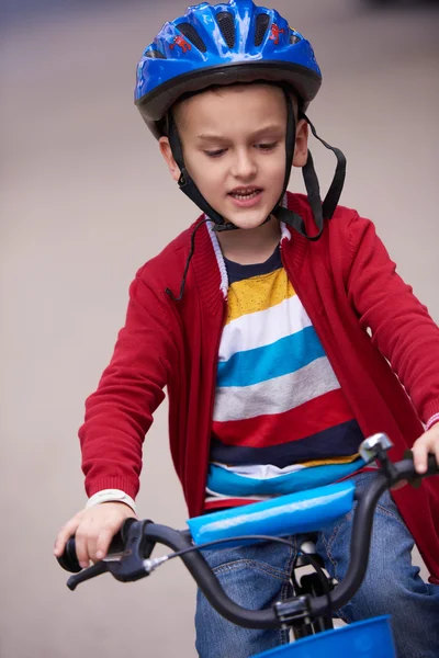 Boy on the bicycle — Stock Photo, Image