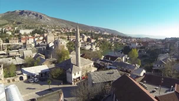 Gamla bron i Mostar — Stockvideo