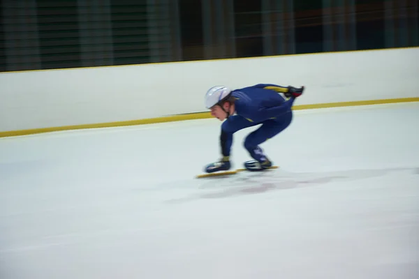 Young athlete Speed skating — Stock Photo, Image