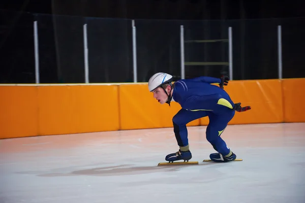 Joven atleta Patinaje de velocidad — Foto de Stock