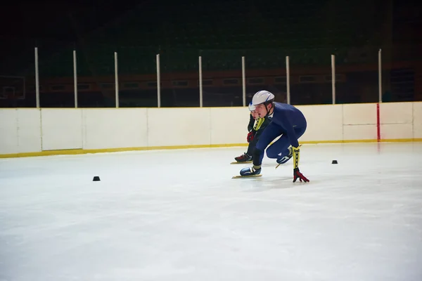 Hastighet Skridskoåkning Sport Med Unga Idrottare — Stockfoto