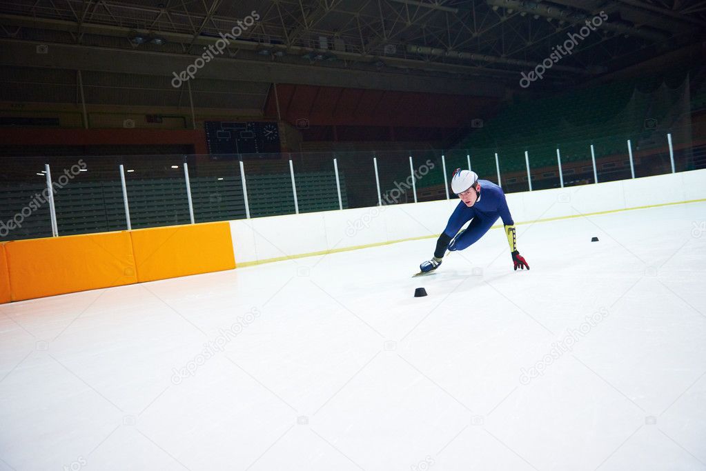 young athlete Speed skating