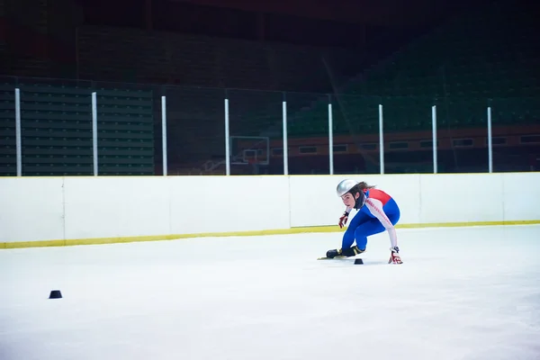 Velocidad patinaje atleta — Foto de Stock