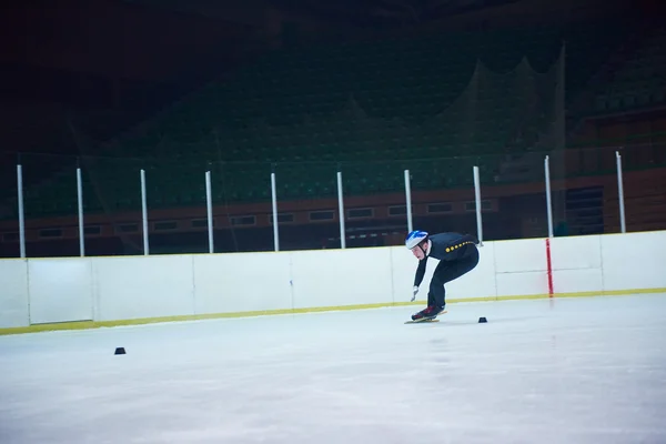 Speed skating athlete — Stock Photo, Image