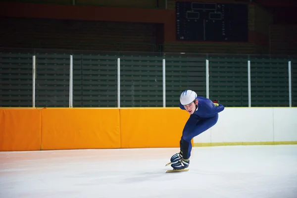 Speed skating athlete — Stock Photo, Image