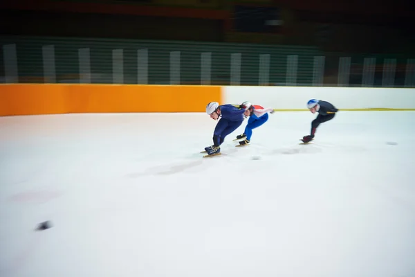 Velocidad patinaje atletas — Foto de Stock