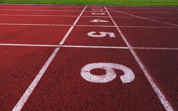 Athletic track at the stadium