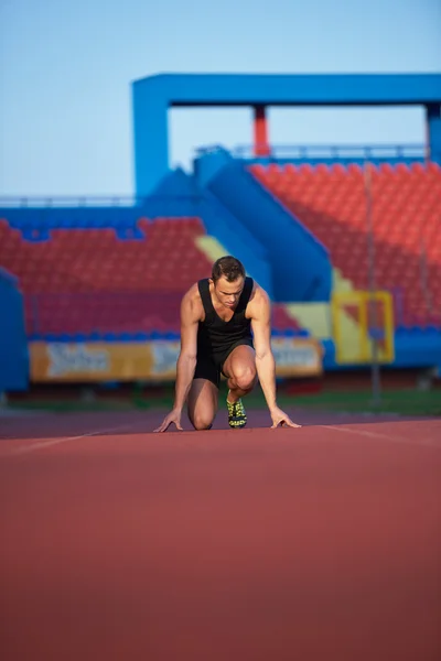 Lekkoatletka lekkoatletycznego mężczyzna — Zdjęcie stockowe