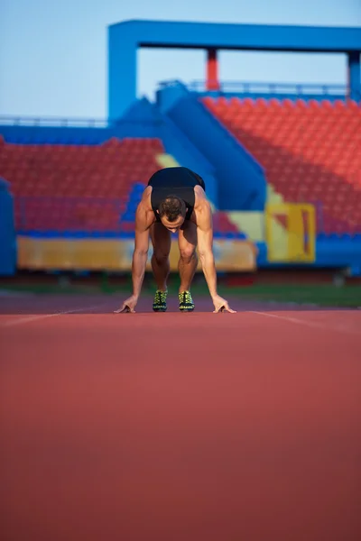 Atlético homem sprinter — Fotografia de Stock