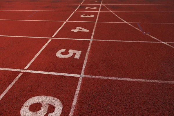 Červené sportovní trať — Stock fotografie