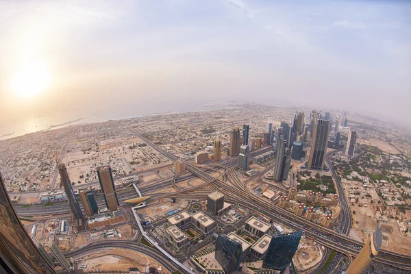 Dubai vista centro da cidade — Fotografia de Stock