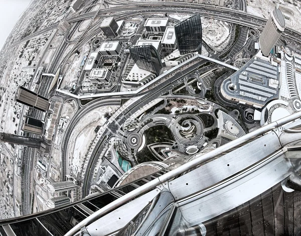 Dubai vista centro da cidade — Fotografia de Stock