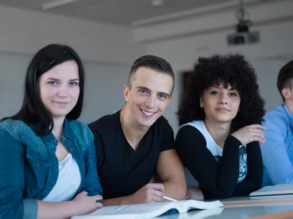 Grupo de estudantes que estudam — Fotografia de Stock