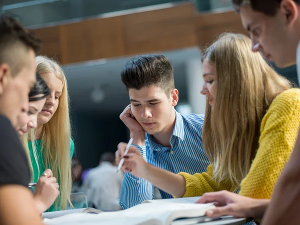 Grupo de estudantes que estudam — Fotografia de Stock