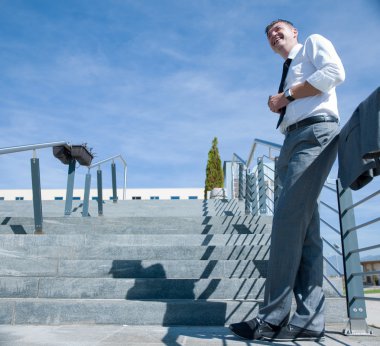 modern ofis açık havada, işadamı