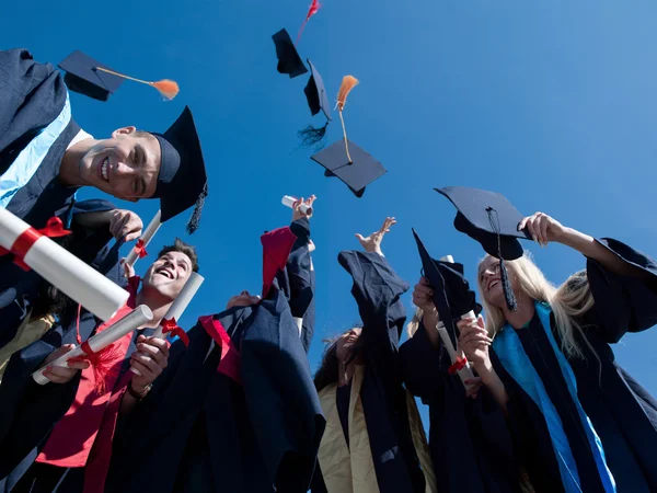 Középiskolai végzettséggel, diákok — Stock Fotó