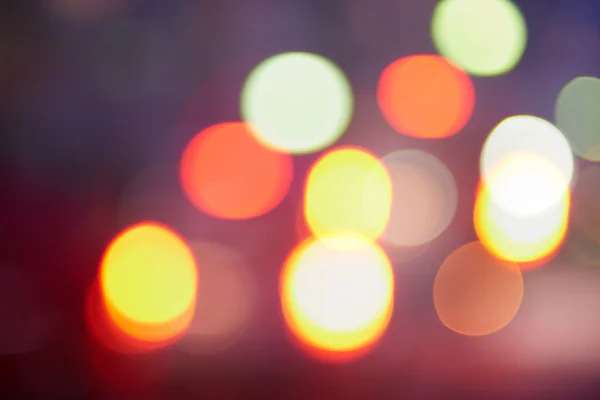 Bulanık trafik sokak ışıkları — Stok fotoğraf