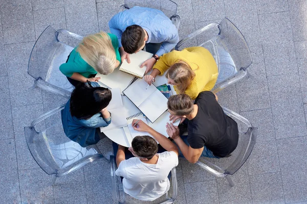 Group of students top view — Stock Photo, Image
